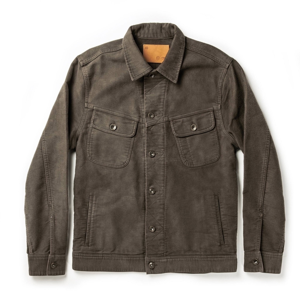 Taylor Stitch Long Haul In Moss Brushed Reverse Sateen